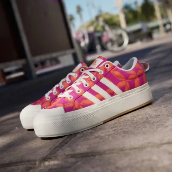 NIB FARM Rio Bravada 2.0 Platform Sneaker Adidas Collab Women's Size 6 Tucan