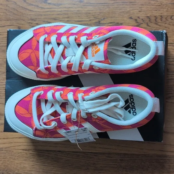 NIB FARM Rio Bravada 2.0 Platform Sneaker Adidas Collab Women's Size 6 Tucan