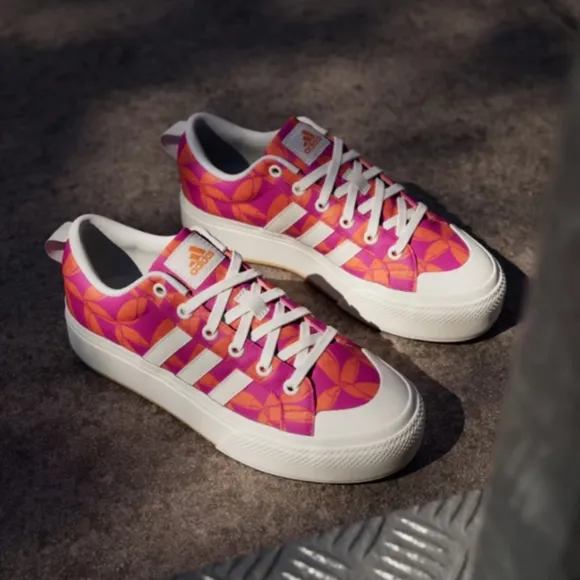 NIB FARM Rio Bravada 2.0 Platform Sneaker Adidas Collab Women's Size 7 Tucan