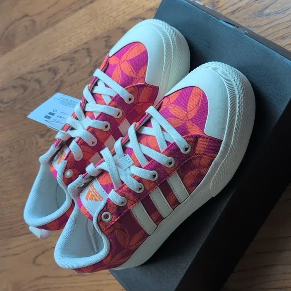 NIB FARM Rio Bravada 2.0 Platform Sneaker Adidas Collab Women's Size 7 Tucan