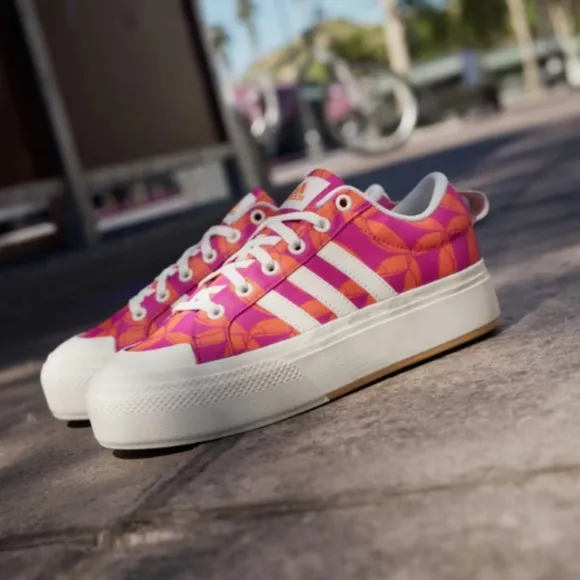 NIB FARM Rio Bravada 2.0 Platform Sneaker Adidas Collab Women's Size 7 Tucan