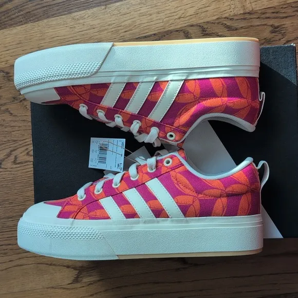 NIB FARM Rio Bravada 2.0 Platform Sneaker Adidas Collab Women's Size 9 Tucan