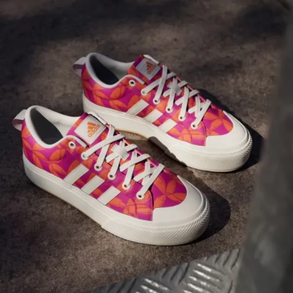 NIB FARM Rio Bravada 2.0 Platform Sneaker Adidas Collab Women's Size 9 Tucan