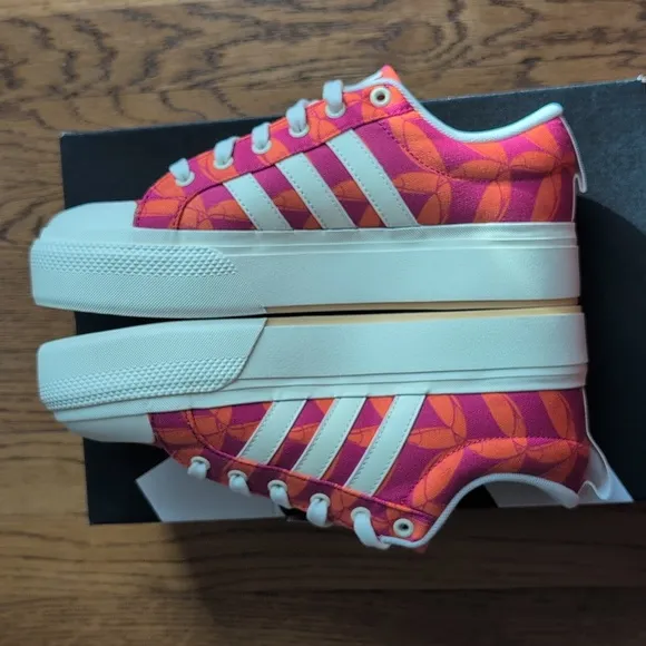NIB FARM Rio Bravada 2.0 Platform Sneaker Adidas Collab Women's Size 9 Tucan