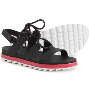 NIB Sorel Roaming Lace 8 Slingback Gladiator Flat Leather Sandals