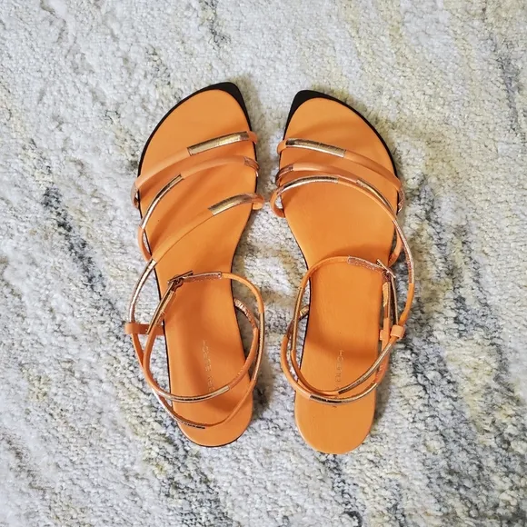 NIB Tory Burch Split Mignon Strappy Flat Sandals