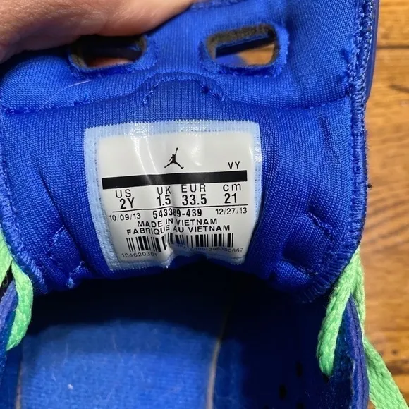 Nike 543389-439 Air Jordan Retro 6 Blue Kids US 2