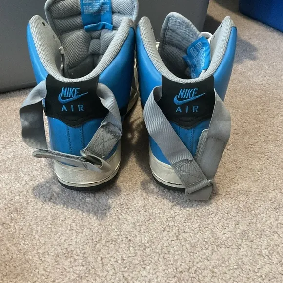 Nike Air High-Top Sneakers - Blue and Gray