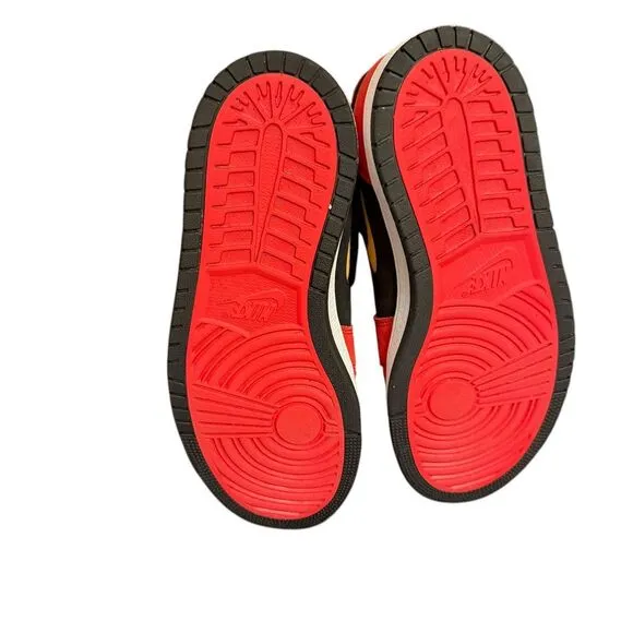 Nike Air Jordan 1 High Retro Basketball Sneakers Red Black Yellow Size‎ 7.5