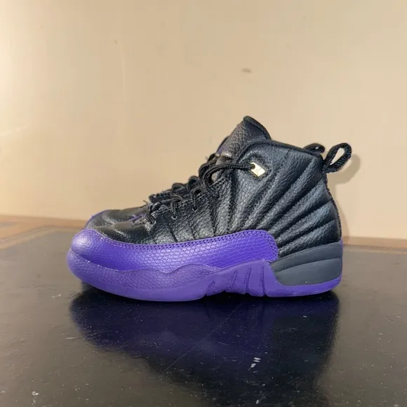 Nike Air Jordan 12 Retro Field Purple Black 151186-057 Preschool Boys Size 12C