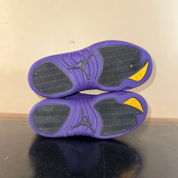 Nike Air Jordan 12 Retro Field Purple Black 151186-057 Preschool Boys Size 12C