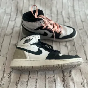 Nike Air Jordan Black and White High Top Sneakers Size 3.5Y Kids