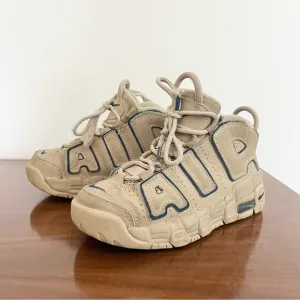 Nike Air More Uptempo &quot;Limestone/Valerian Blue&quot; Kids Sneakers Read Notes 13C