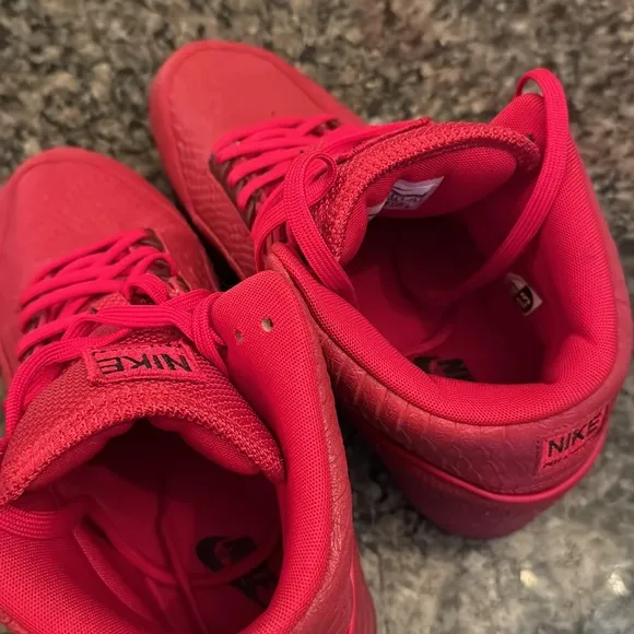 Nike Air Python Red High-Top Sneakers EUC 10.5