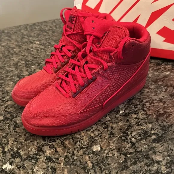 Nike Air Python Red High-Top Sneakers EUC 10.5