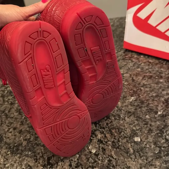 Nike Air Python Red High-Top Sneakers EUC 10.5