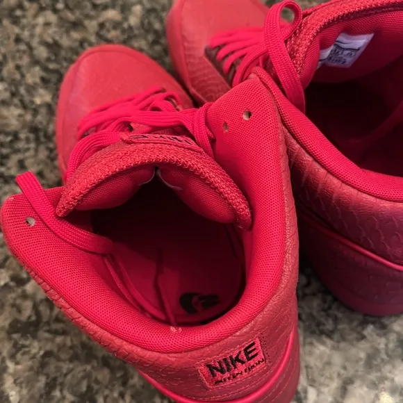 Nike Air Python Red High-Top Sneakers EUC 10.5
