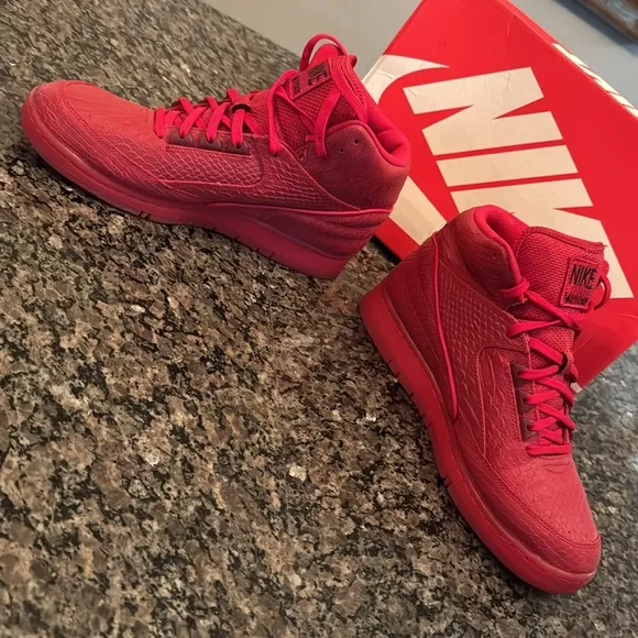 Nike Air Python Red High-Top Sneakers EUC 10.5