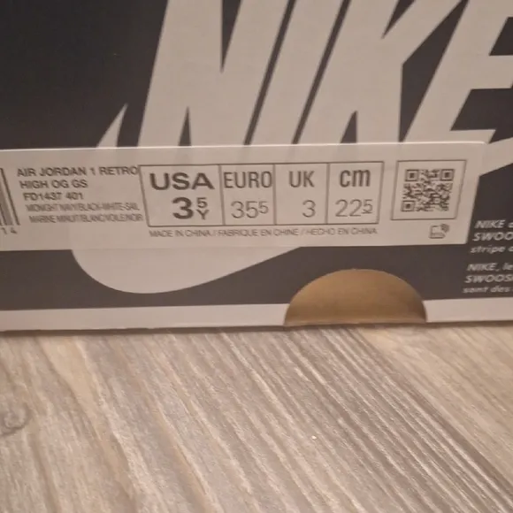 Nike Black and White Classic High-Top Sneakers