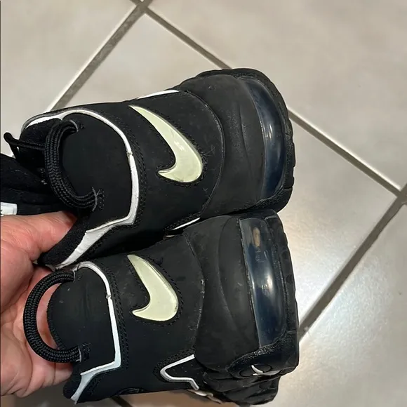Nike Black and White High-Top Sneakers with Chunky Design