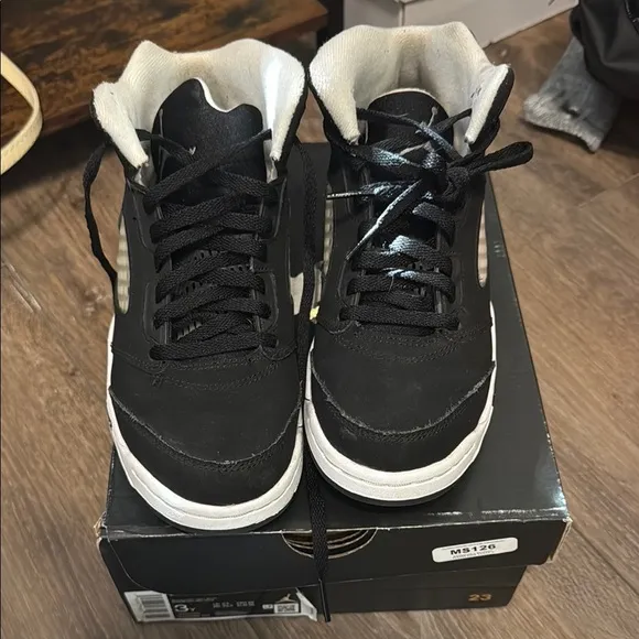 Nike Black and White High-Top Sneakers