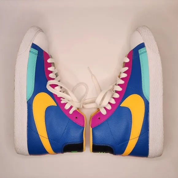 Nike Blazer Colorful High-Top Sneakers Youth size 6y