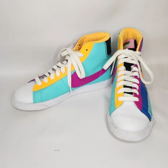 Nike Blazer Colorful High-Top Sneakers Youth size 6y