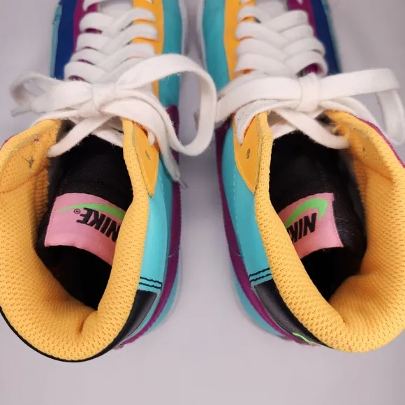 Nike Blazer Colorful High-Top Sneakers Youth size 6y