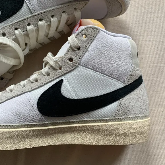 Nike Blazer White and Black High-Top Sneakers blazer