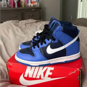 Nike Blue and Black High-Top Sneakers