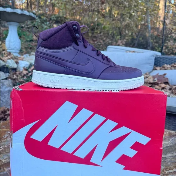 NIKE COURT VISION MID WINTER HIGH TOP SNEAKERS