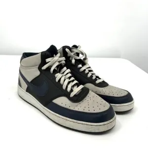 Nike DN3777-004 Black Gray Nike Swoosh High-Top Sneakers US 13