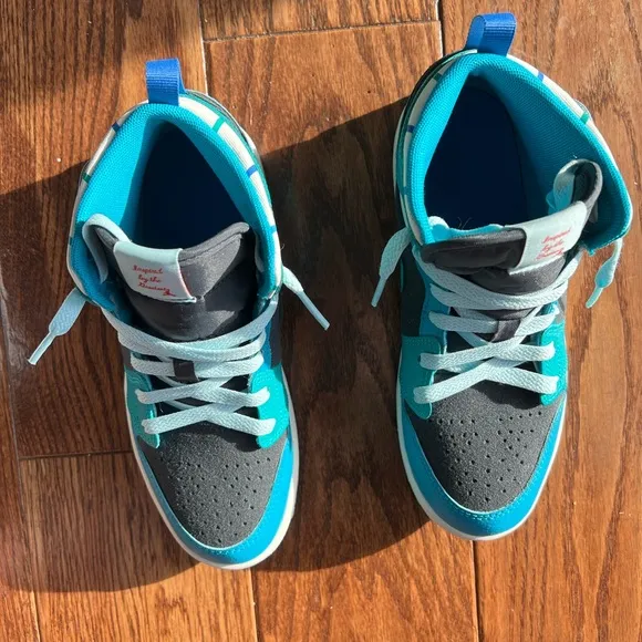 Nike Jordan Kids' Blue and Black High-Top Sneakers