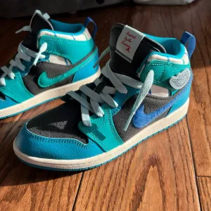 Nike Jordan Kids' Blue and Black High-Top Sneakers