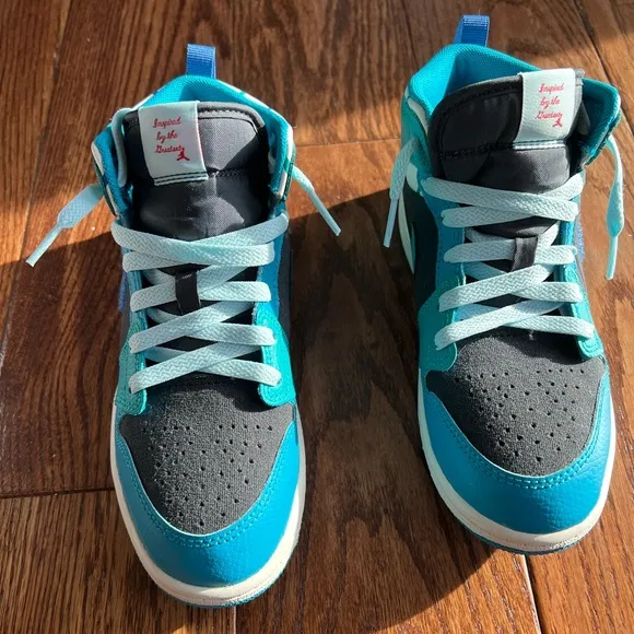 Nike Jordan Kids' Blue and Black High-Top Sneakers