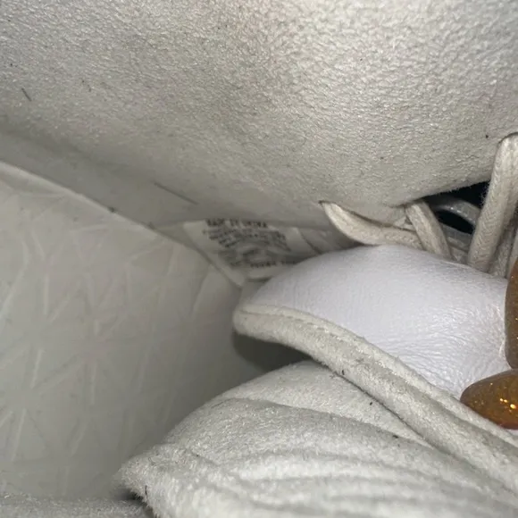 Nike Victor Cruz X Air Force 1 White and Gold High-Top Sneakers