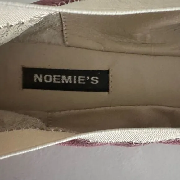 Noemie Balletcore Pink Suede Leather Flats