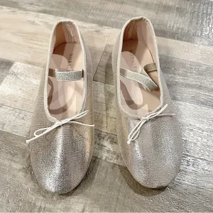 Noralee Metallic Gold Ballet Flats Girls Size 4