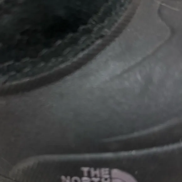 North Face Black Winter Snow Boots Faux Fur Lined Waterproof Outdoor Footwear