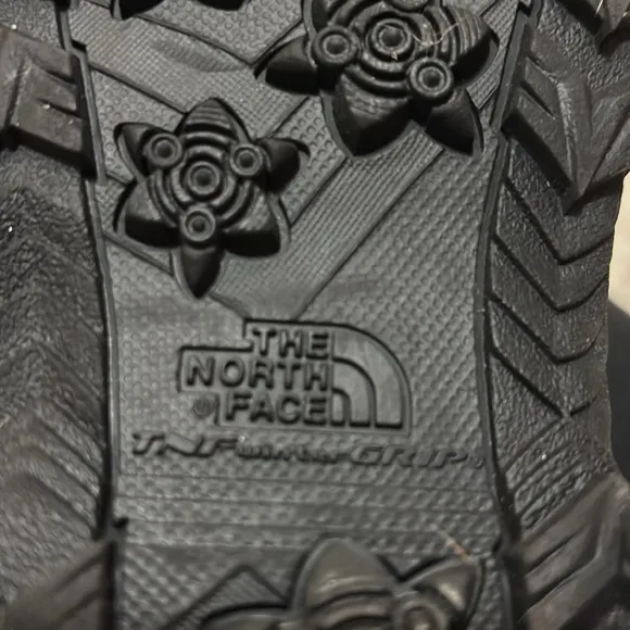 North Face Black Winter Snow Boots Faux Fur Lined Waterproof Outdoor Footwear
