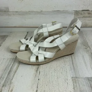 NWOB Cole Haan womens sz 8 1/2B white leather strappy sandals