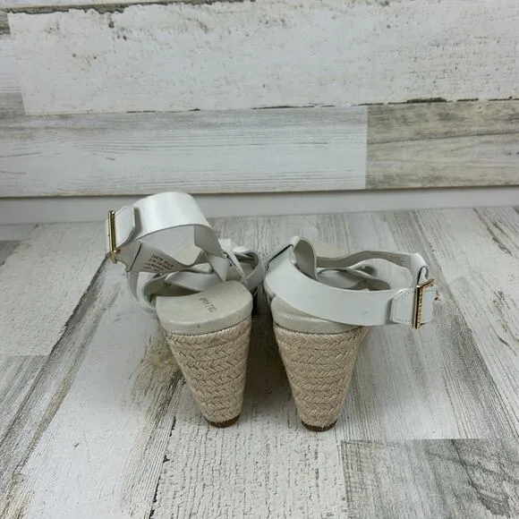 NWOB Cole Haan womens sz 8 1/2B white leather strappy sandals