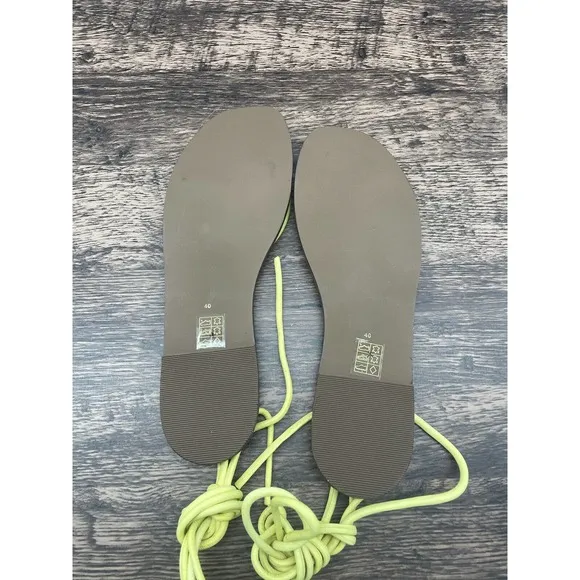 NWOB Free People Benji Wrap Sandals Size 40 US 10 Leather Lace Up Sandals