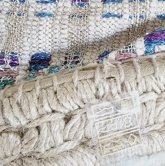 NWOB Manebí Jute Metallic Thread Platform Espadrilles Women's Size 41