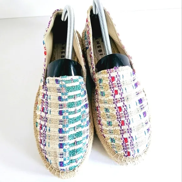 NWOB Manebí Jute Metallic Thread Platform Espadrilles Women's Size 41