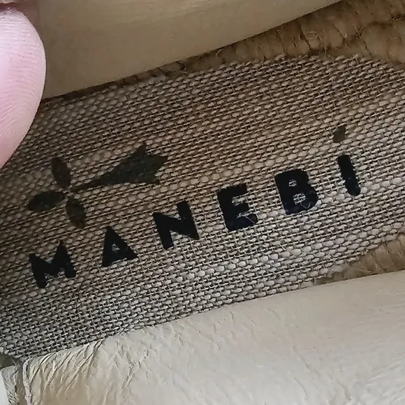 NWOB Manebí Jute Metallic Thread Platform Espadrilles Women's Size 41