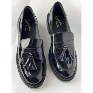 NWOB Seychelles Women's Patent Leather Tassel Loafers - Black - Size 9