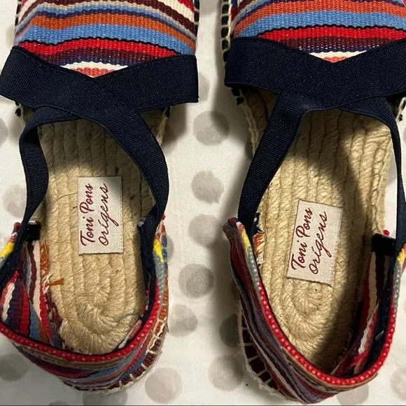 NWOB Toni Pons Spanish Espadrilles in Multi-Color Size 6 or EU 36