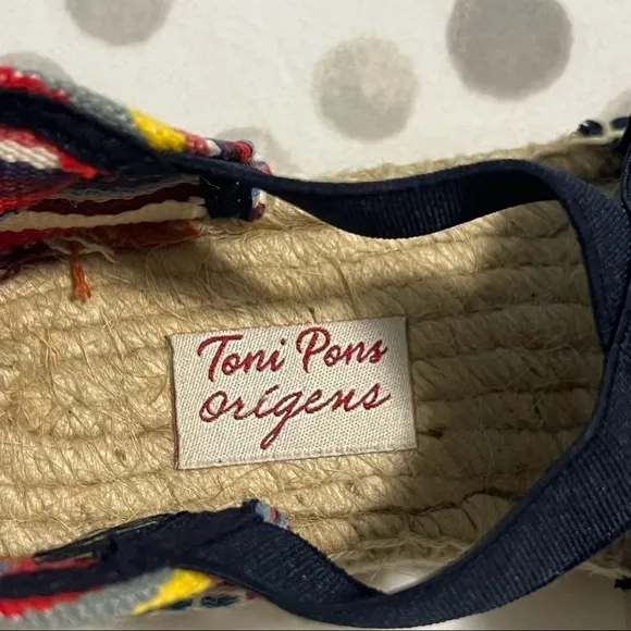 NWOB Toni Pons Spanish Espadrilles in Multi-Color Size 6 or EU 36