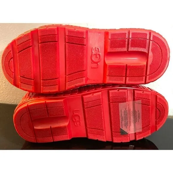 NWOB UGG Drizlita Rain Snow Boots KIDS BIG GIRLS SIZE 4 SAMBA RED UGG 1130361K